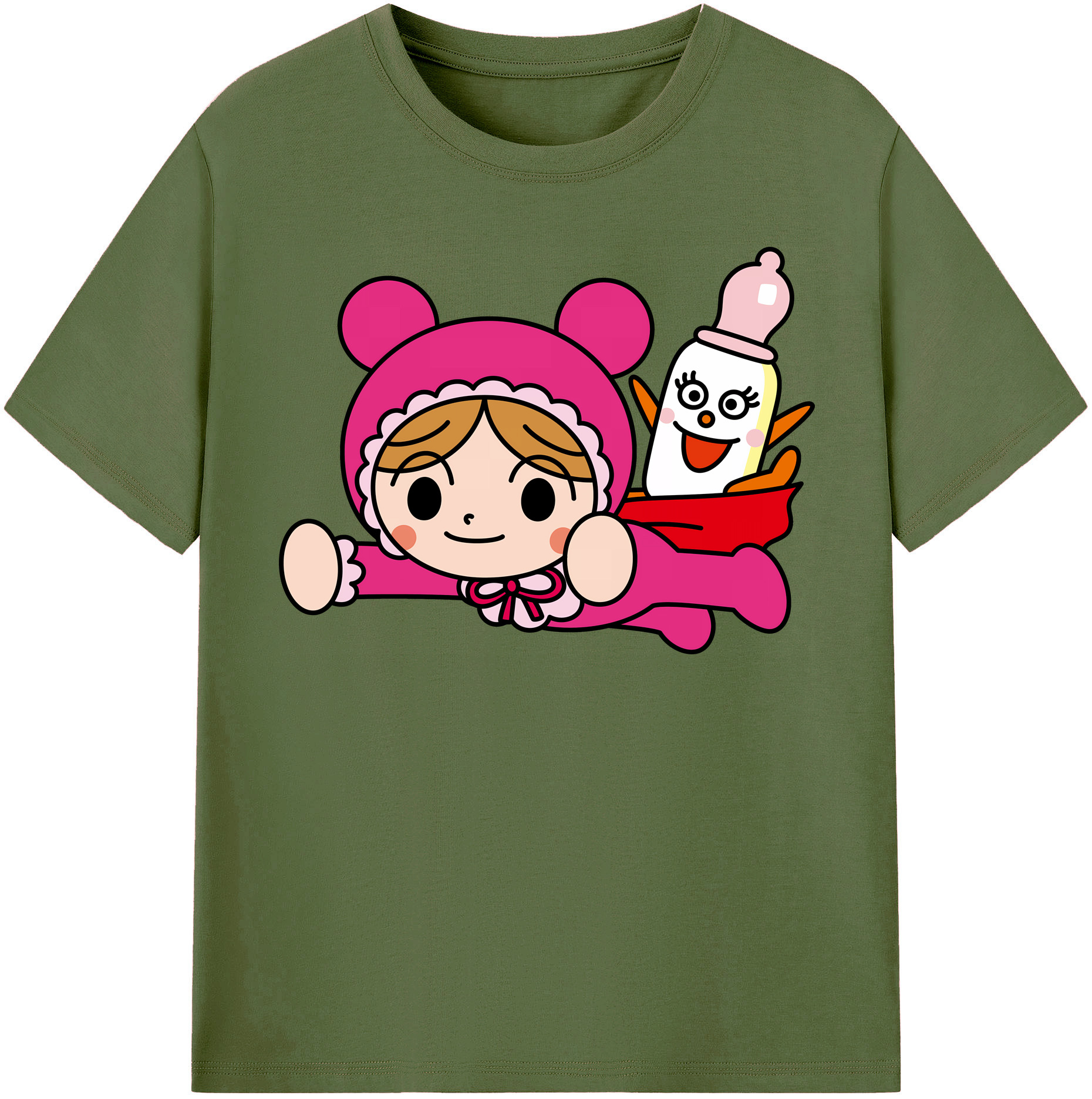 （画像用） アンパンマン Anpanman 綿100％半袖Tシャツ（フロントプリント）